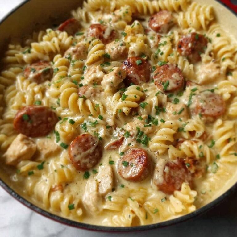 Creamy Pepper Jack Chicken and Sausage Pasta Recipe
