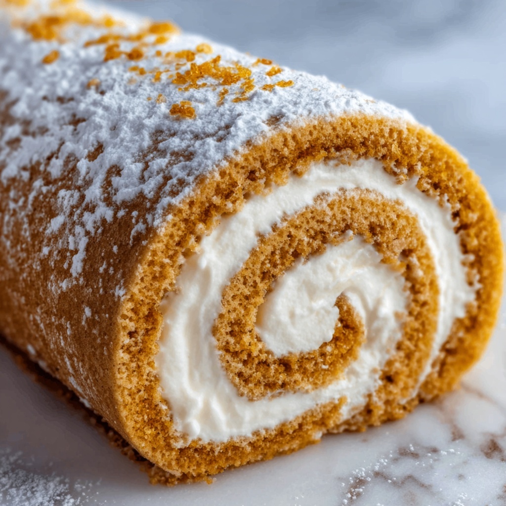Pumpkin Roll Recipe - Recipe Image