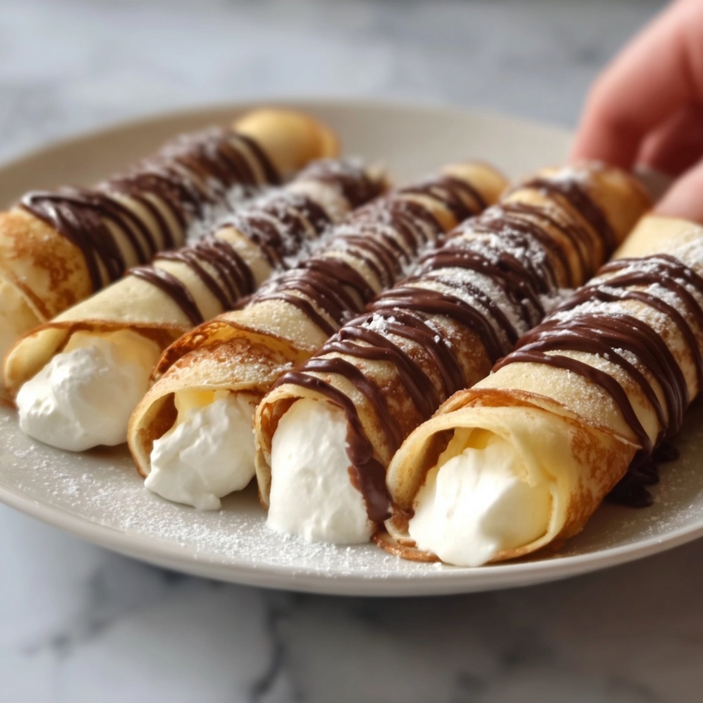 Nutella Cream-Filled Crepes Recipe - Recipe Image