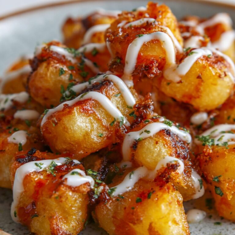 Loaded Tater Tots Skewers with Cheddar, Bacon, and Sour Cream Recipe