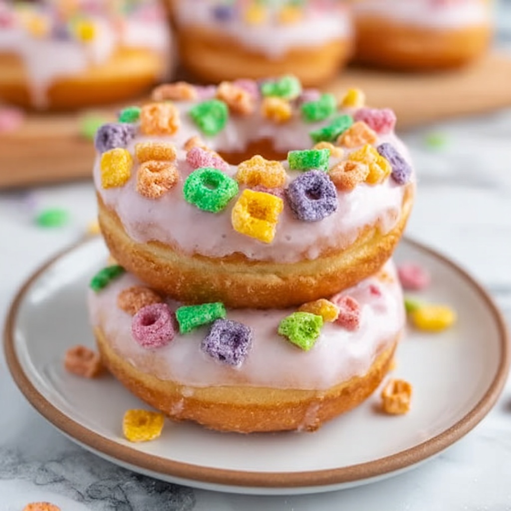 Air Fryer Lucky Charms Donuts Recipe - Recipe Image