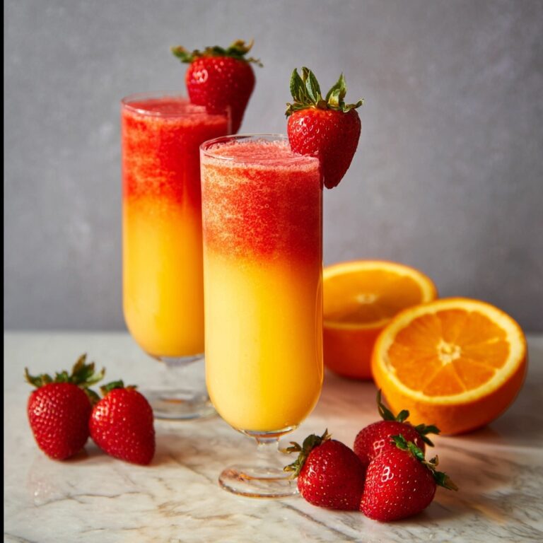 Strawberry Mango Mimosas Recipe
