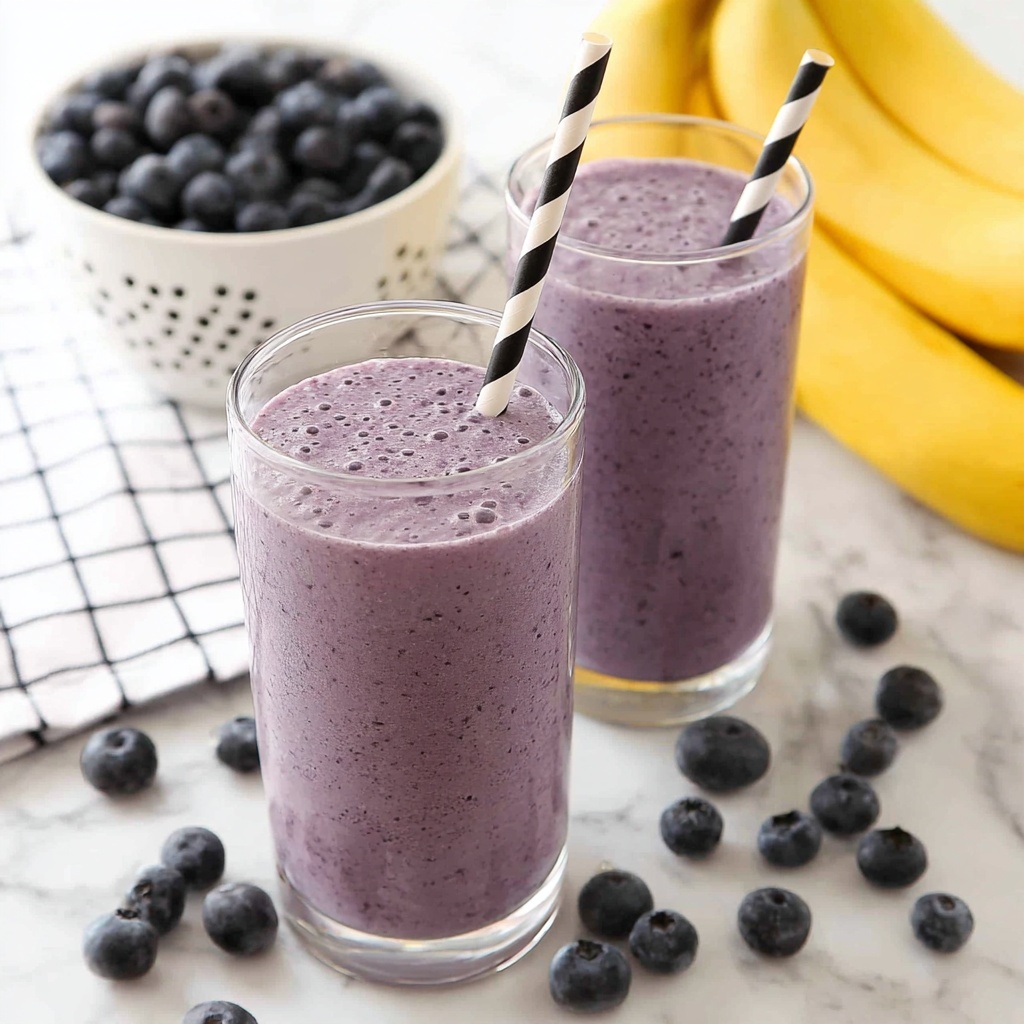 Creamy Blueberry Banana Protein Smoothie Recipe - Recipe Image