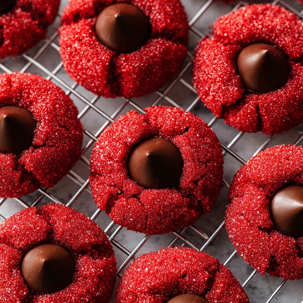 Red Velvet Blossom Cookies Recipe - Recipe Image