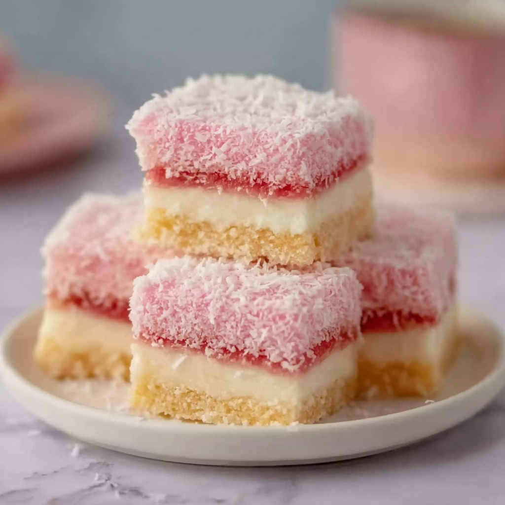 Old-Fashioned Pink Jelly Cake Recipe - Recipe Image