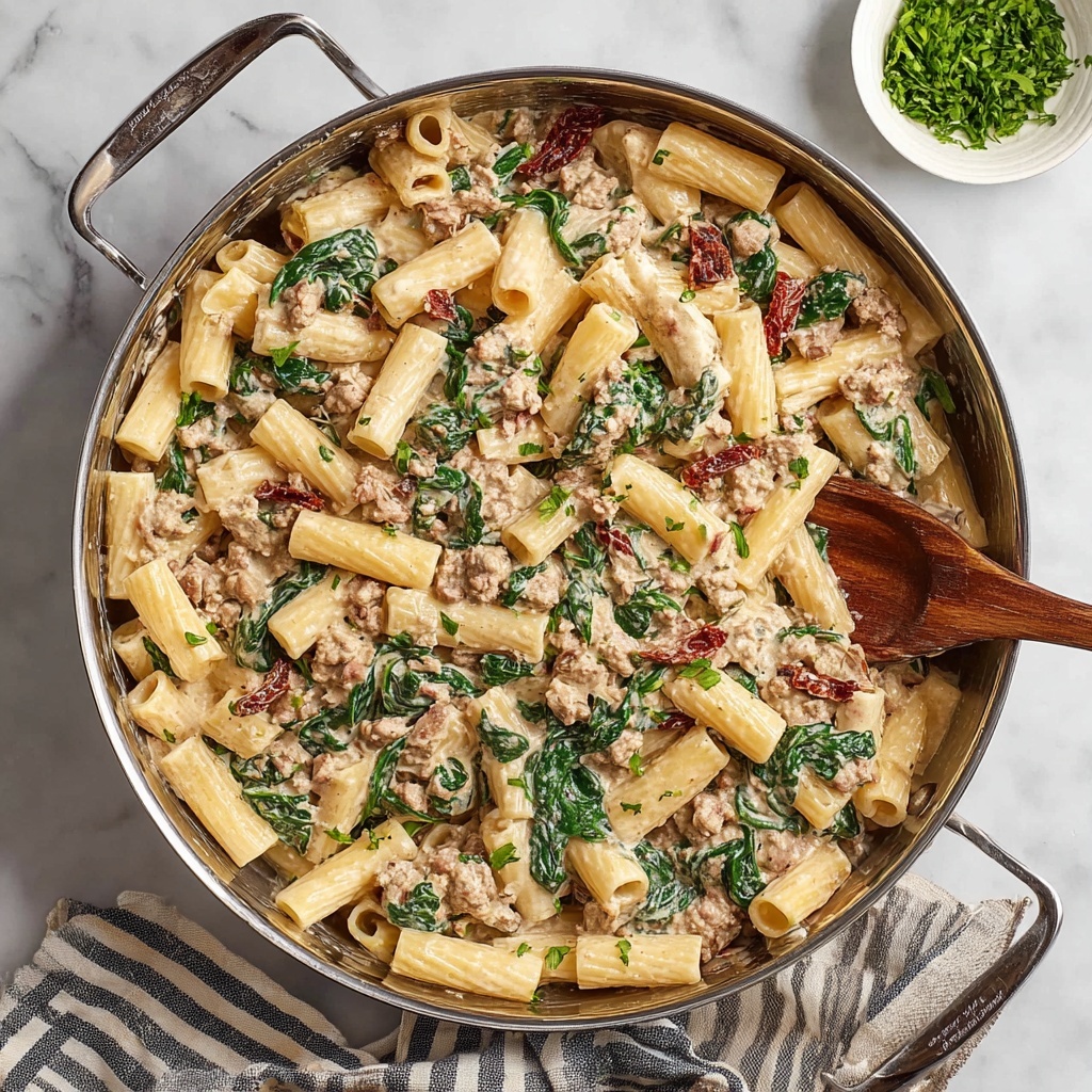 Creamy Italian Sausage Pasta Recipe - Recipe Image