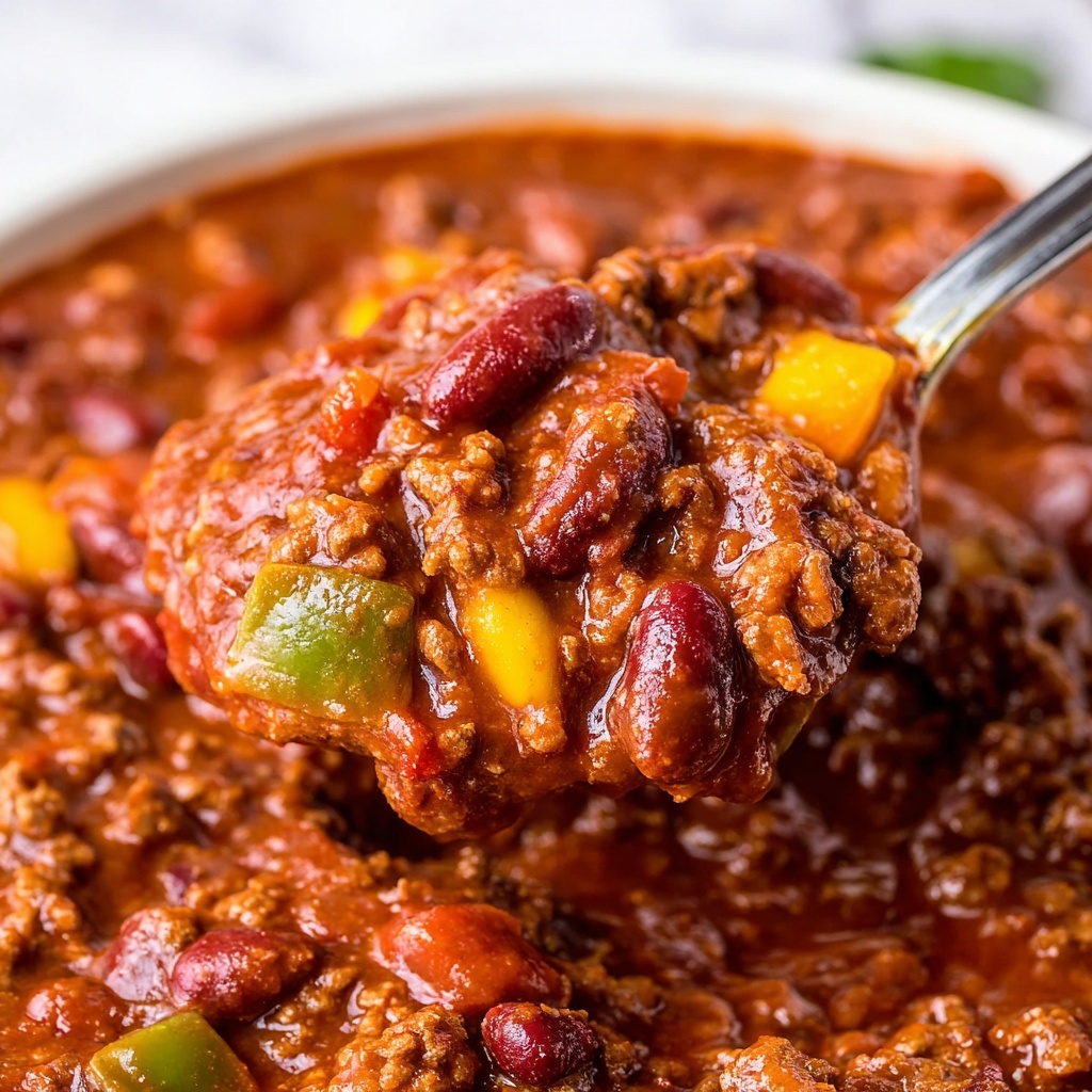 Slow Cooker Chili with Dark Chocolate and Beans Recipe - Recipe Image