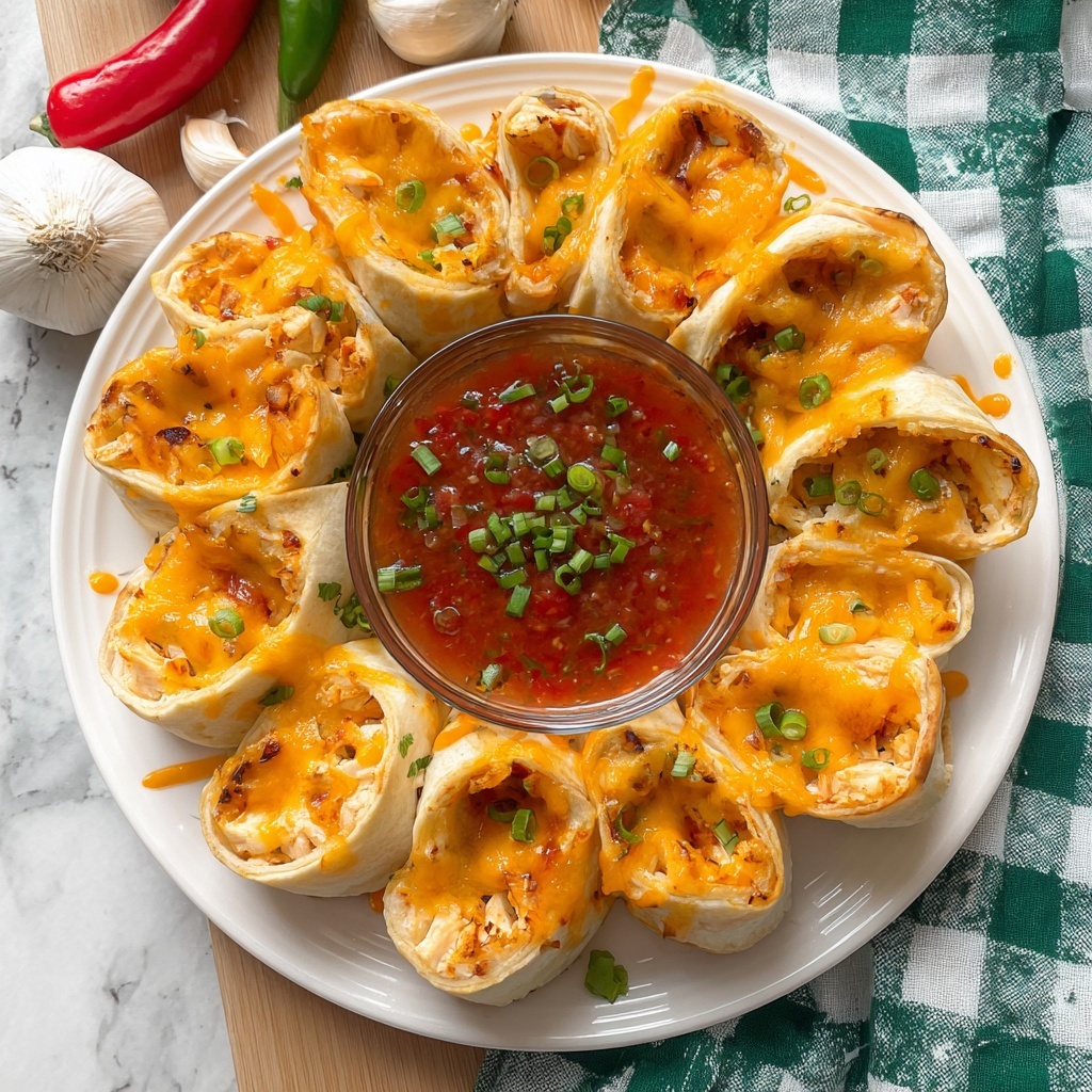 Blooming Chicken Quesadilla Ring Recipe - Recipe Image