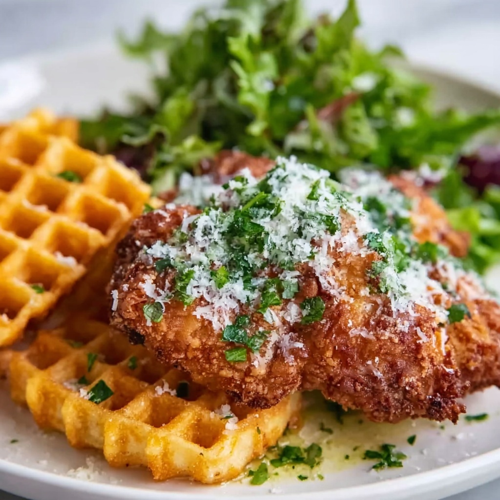 Baked Garlic Parmesan Chicken Tenders with Dipping Sauce and Fresh Salad Recipe - Recipe Image