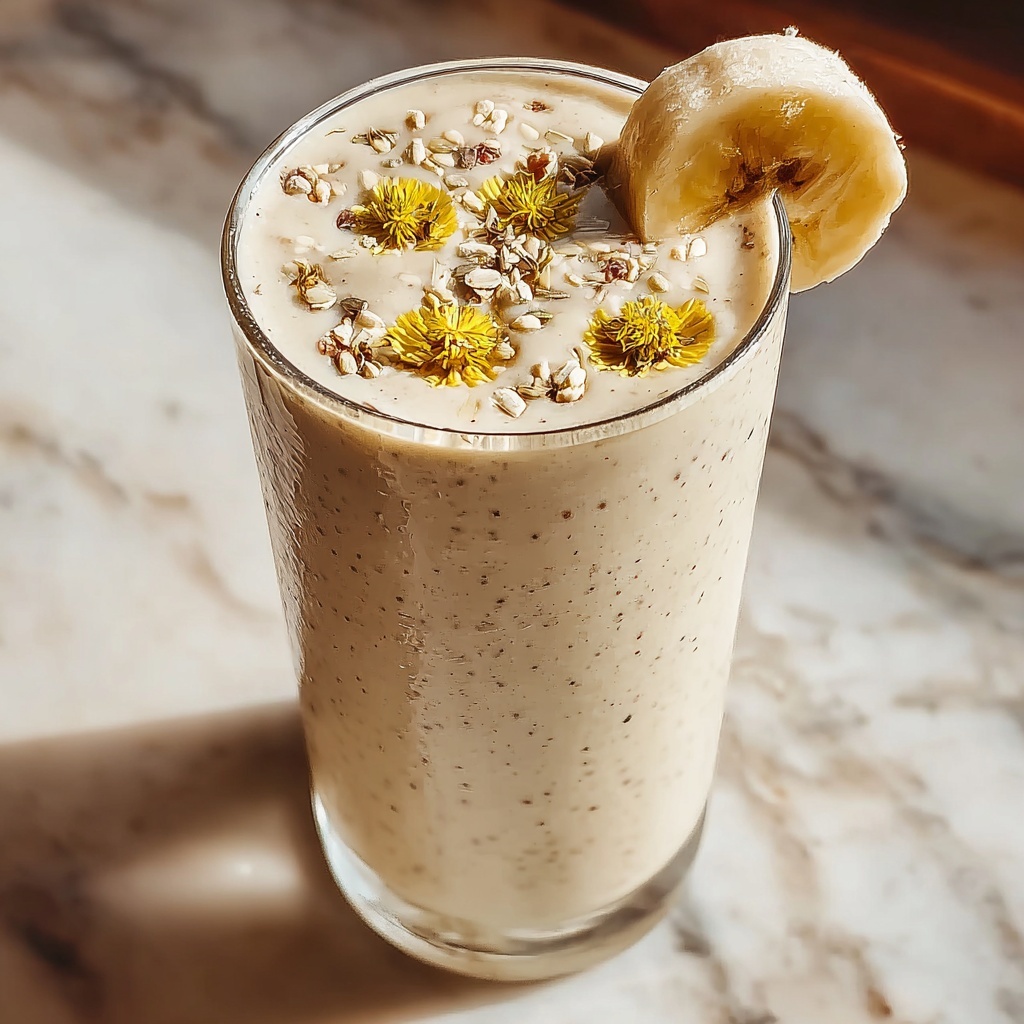 Banana Chamomile Tea Smoothie for a Soothing Sip Recipe - Recipe Image