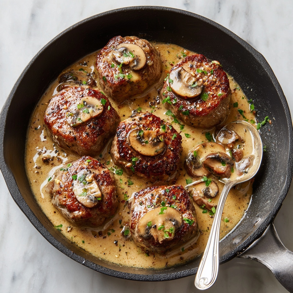 Creamy Mushroom Pork Chops Recipe - Recipe Image