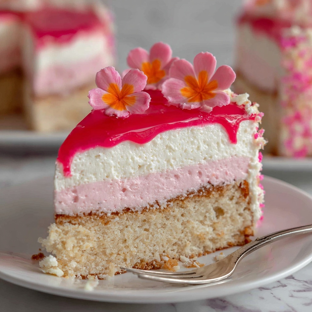 Tropical Hawaiian Guava Cake with Cream Cheese Frosting and Coconut Glaze Recipe - Recipe Image
