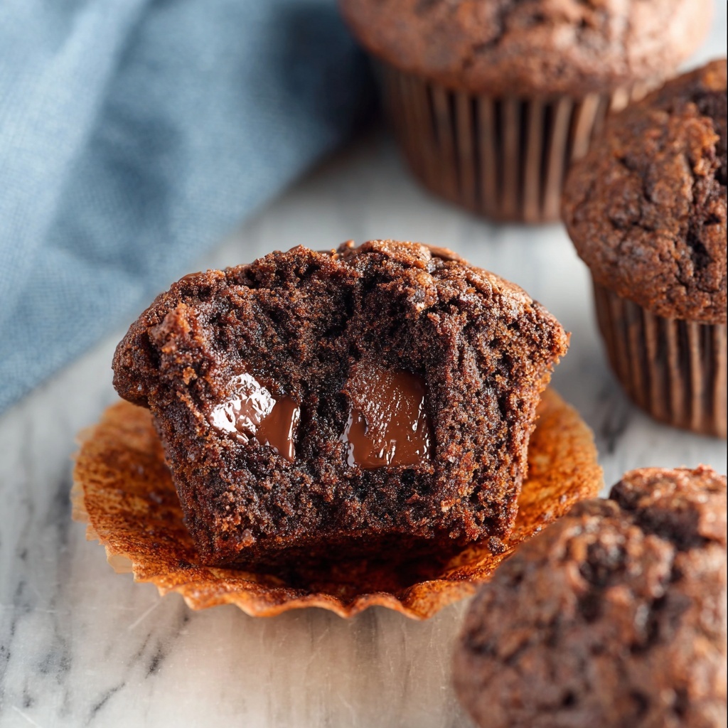 Chocolate Chocolate Chip Muffins Recipe - Recipe Image