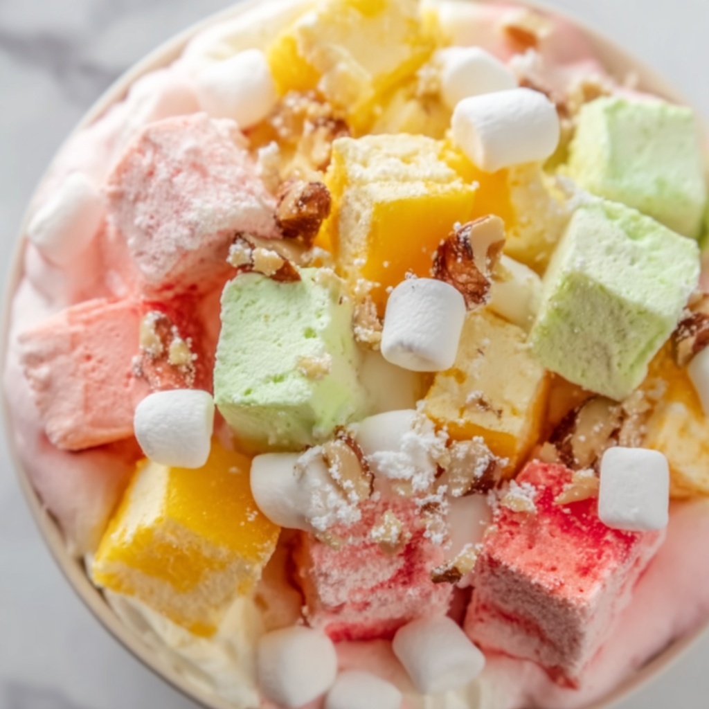 Easter Cheesecake Fruit Fluff Recipe - Recipe Image