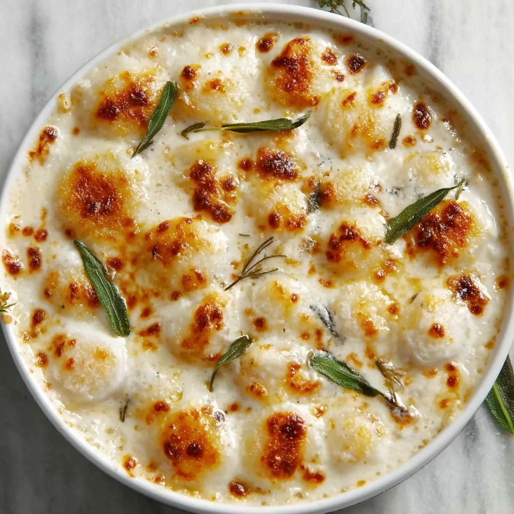 Gnocchi with Truffle Parmesan Sauce Recipe - Recipe Image