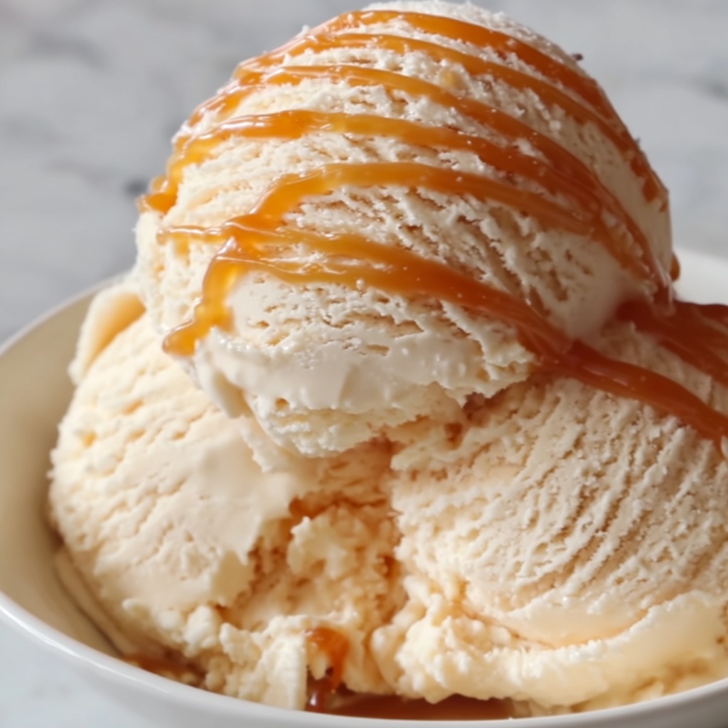 Homemade Salted Caramel Ice Cream Recipe - Recipe Image