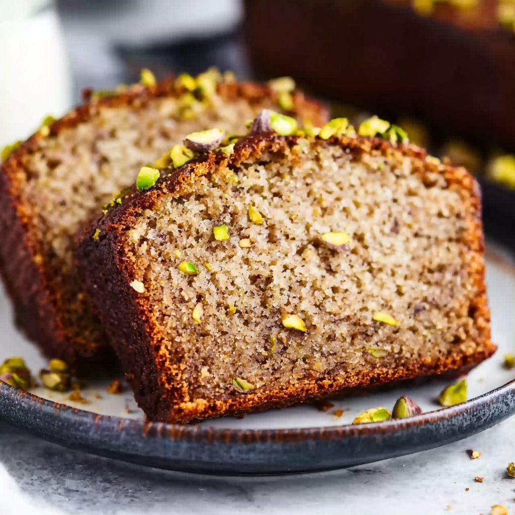 Tahini Pistachio Banana Bread Recipe - Recipe Image