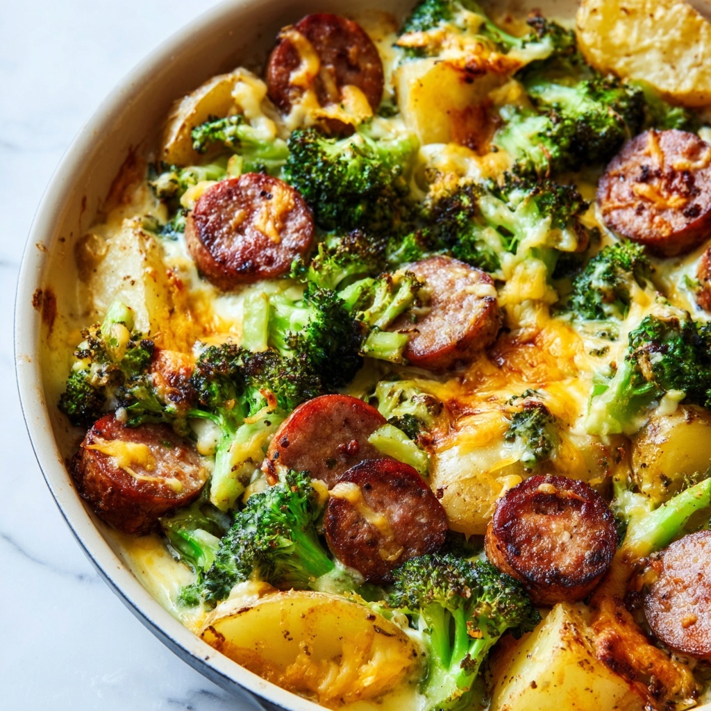 Sausage Potato Broccoli Skillet Recipe - Recipe Image