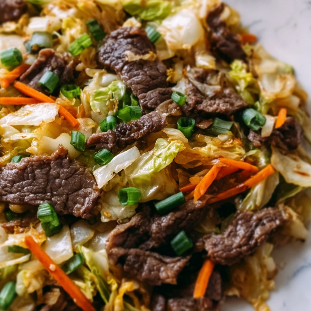 Beef and Cabbage Stir Fry Recipe - Recipe Image