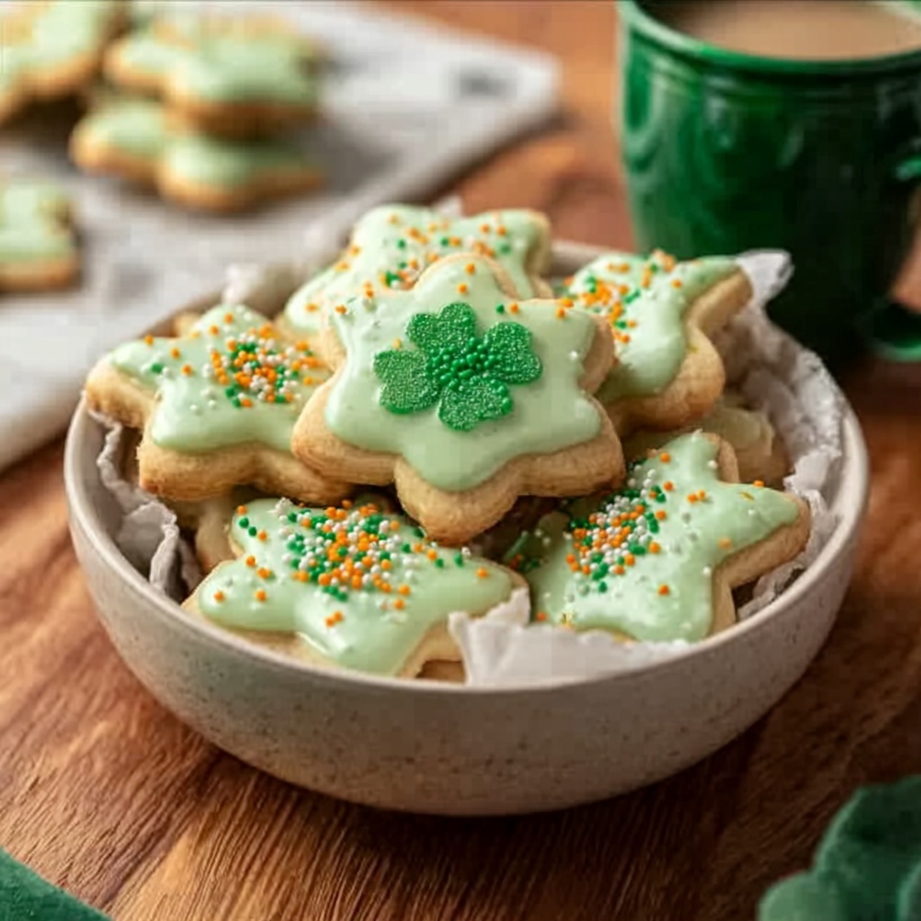 St. Patrick's Cookies with Buttercream Dip Recipe - Recipe Image