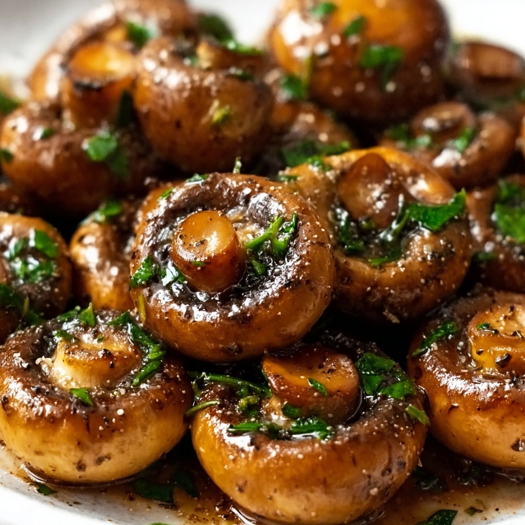 Honey and Garlic Roasted Mushrooms Recipe - Recipe Image