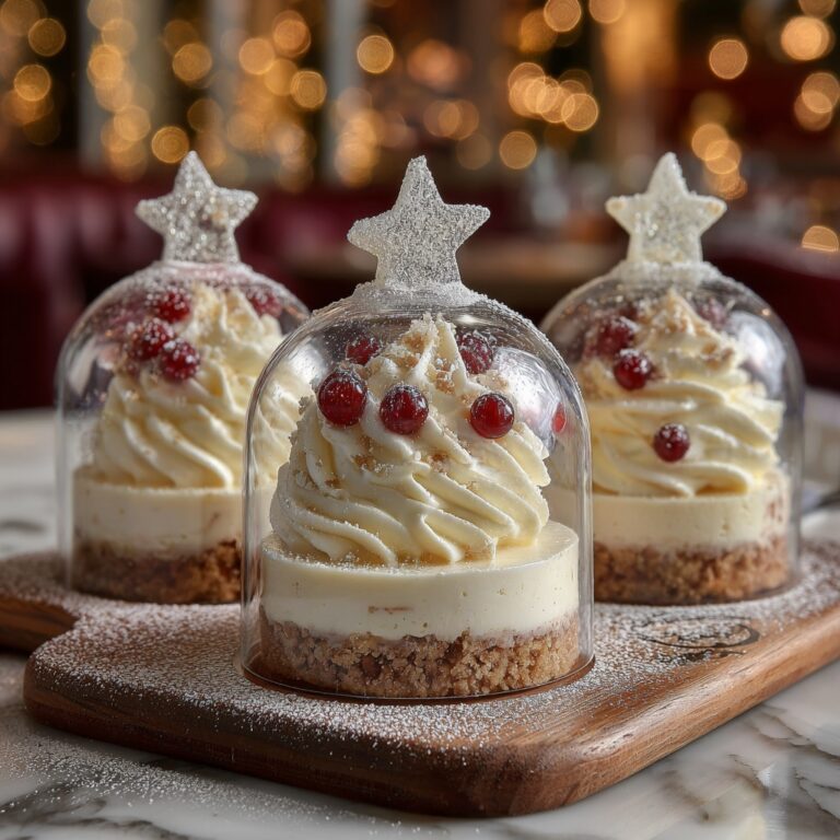 Snow Globe Cheesecake Bites with Cookie Crust Recipe
