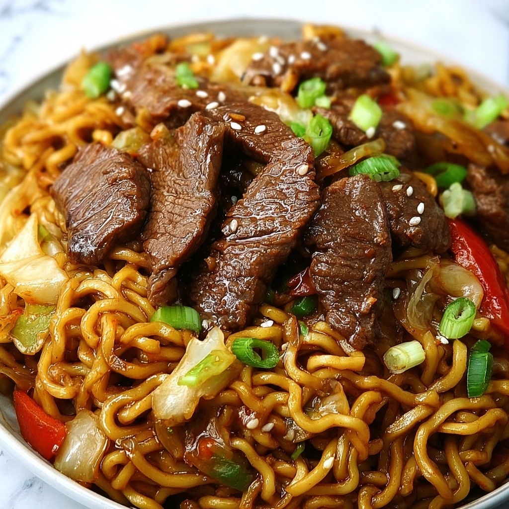 Steak Stir-Fried Ramen Recipe - Recipe Image