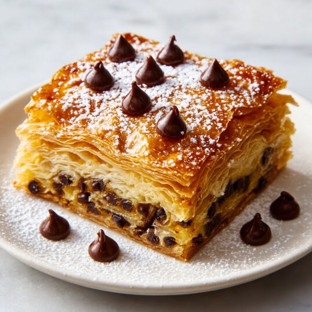 Croissant Breakfast Bake with Chocolate Chips Recipe - Recipe Image