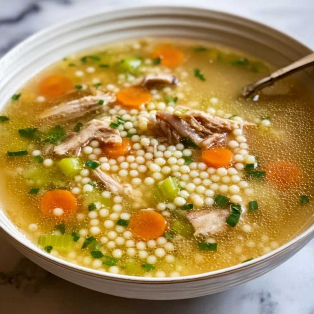 Leftover Turkey Soup with Couscous Recipe - Recipe Image