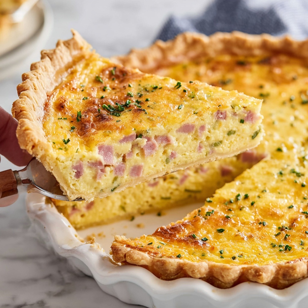 Ham and Cheese Quiche Recipe - Recipe Image