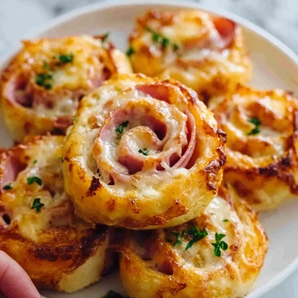 Easter Ham and Cheddar Pinwheels Recipe - Recipe Image