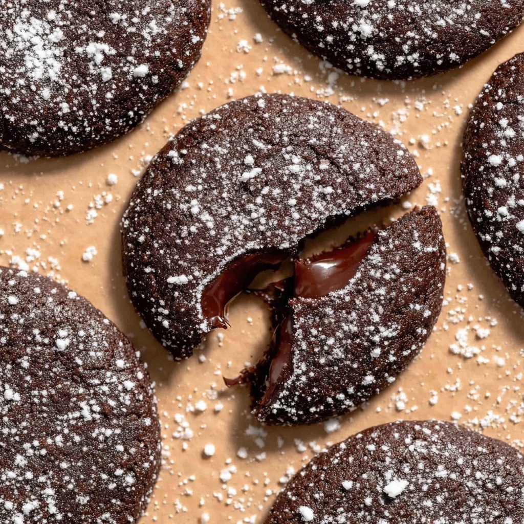 Chocolate Lava Cookies with Rich Ganache Fillings Recipe - Recipe Image