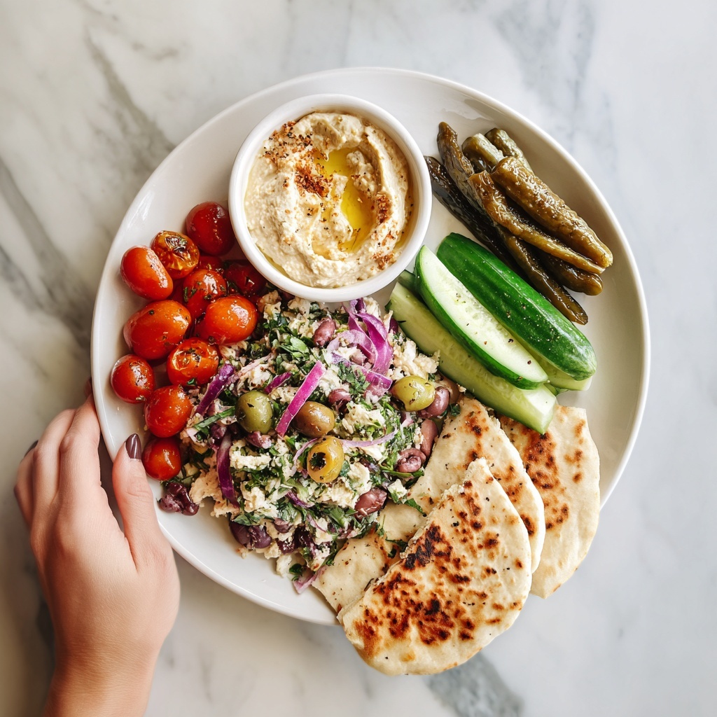 Marinated Green Olive Bean Salad with Chive Basil Dressing Recipe - Recipe Image