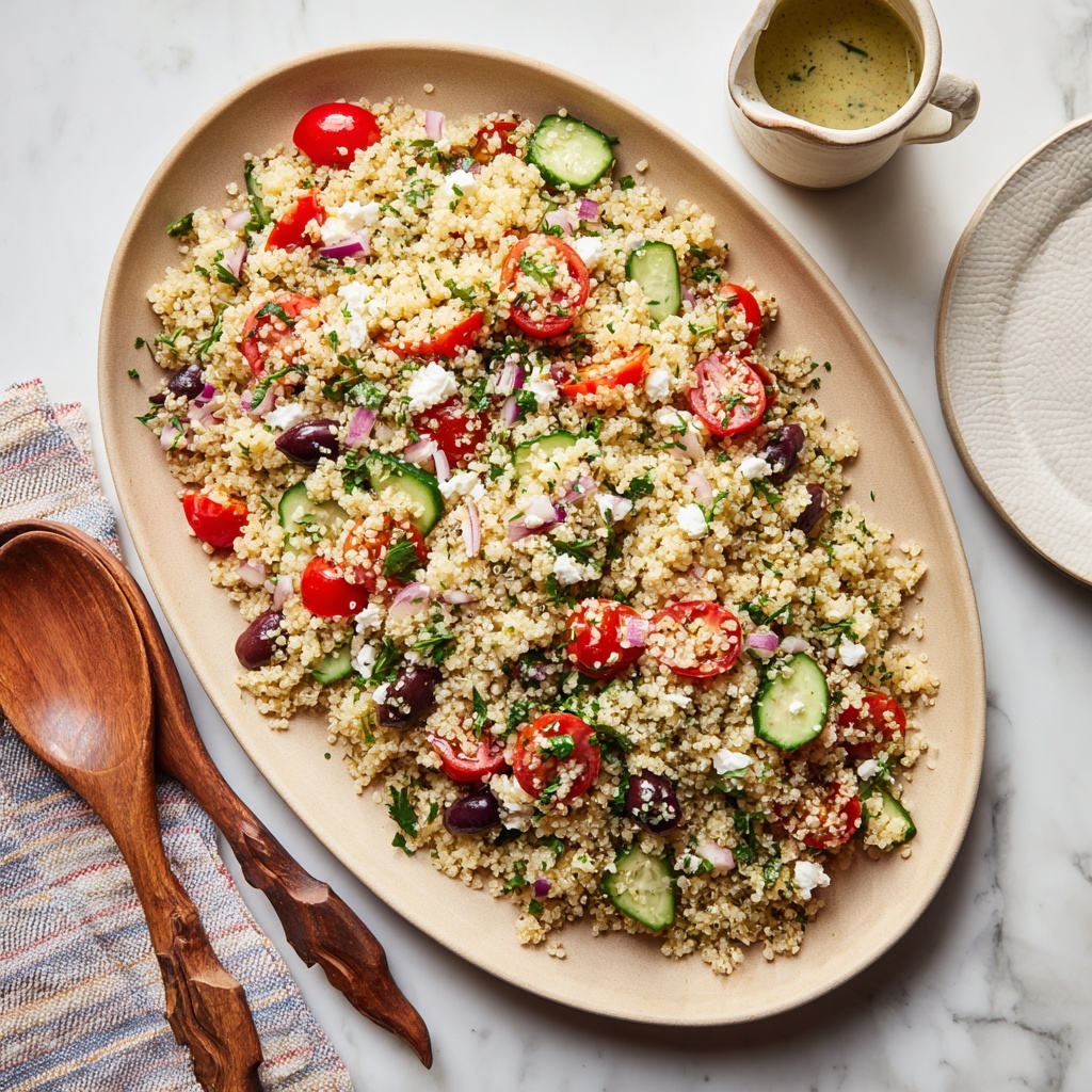 Simple Quinoa Salad with Cherry Tomatoes, Feta, and Fresh Mint Recipe - Recipe Image