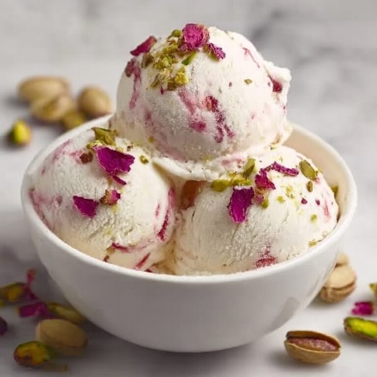 Rose Pistachio Ice Cream Recipe